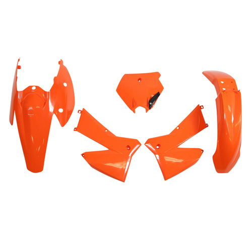KTM 400 EXC-F 2005-2007 Rtech Orange OEM Plastics Kit Inc Fenders & Shrouds