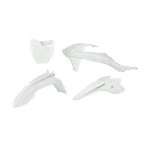 Gas-Gas MC-E 5 2021-2024 Rtech White Plastics Kit Inc Fenders & Shrouds