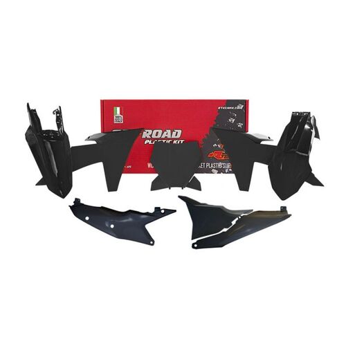 KTM 250 XC TPI 2023-2024 Rtech Black Plastics Kit Inc Fenders & Shrouds