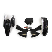 KTM 450 SX-F 2005-2006 Rtech Black Plastics Kit Inc Fenders & Shrouds