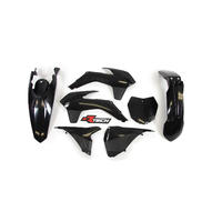 KTM 450 SX-F 2013-2015 Rtech Black Plastics Kit Inc Fenders & Shrouds
