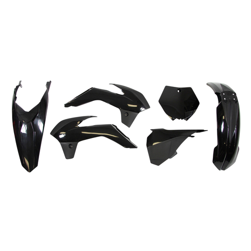 KTM 85 SX 2013-2017 Rtech Black Plastics Kit Inc Fenders & Shrouds