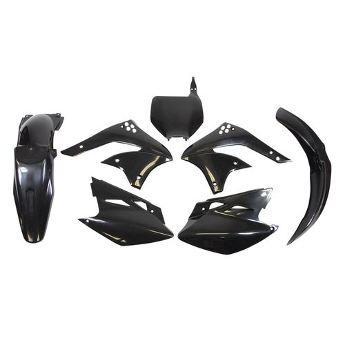 Kawasaki KX450F 2006-2008 Rtech Black Plastics Kit Inc Fenders & Shrouds