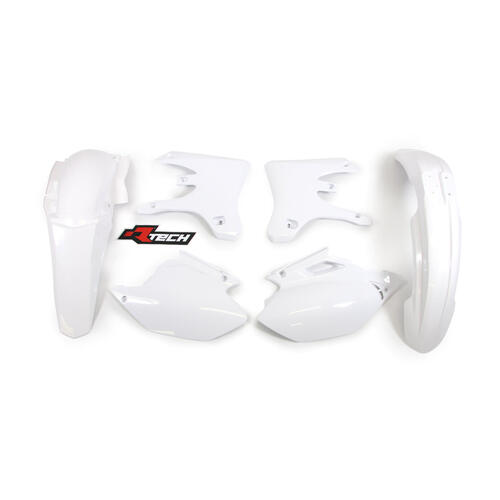 Yamaha WR250F 2005 Rtech White Plastics Kit Inc Fenders & Shrouds