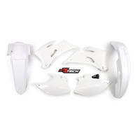Yamaha WR450F 2007-2011 Rtech White Plastics Kit Inc Fenders & Shrouds