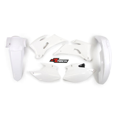 Yamaha WR250F 2007 Rtech White Plastics Kit Inc Fenders & Shrouds