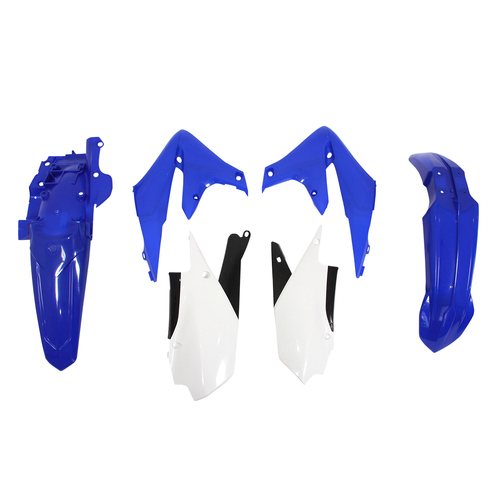 Yamaha YZ250FX 2021-2023 Rtech Blue White Plastics Kit Inc Fenders & Shrouds