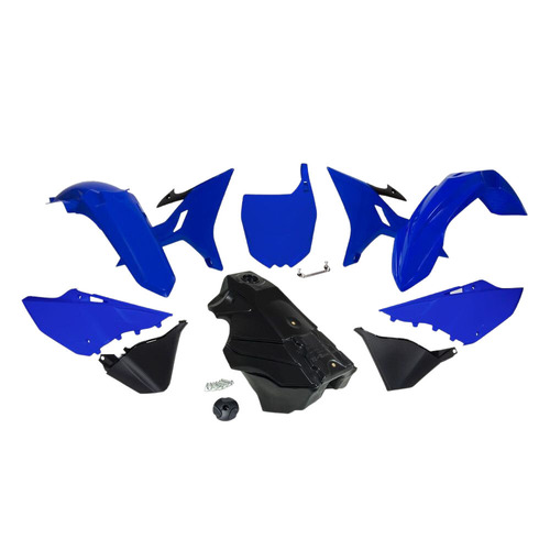 Yamaha YZ125X 2020-2022 Rtech Blue Revolution Plastics Kit Inc Fenders & Shrouds