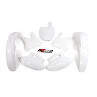 Yamaha YZ250F 2001-2002 Rtech White Plastics Kit Inc Fenders & Shrouds