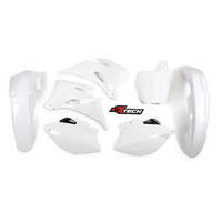 Yamaha YZ250F 2006-2009 Rtech White Plastics Kit Inc Fenders & Shrouds