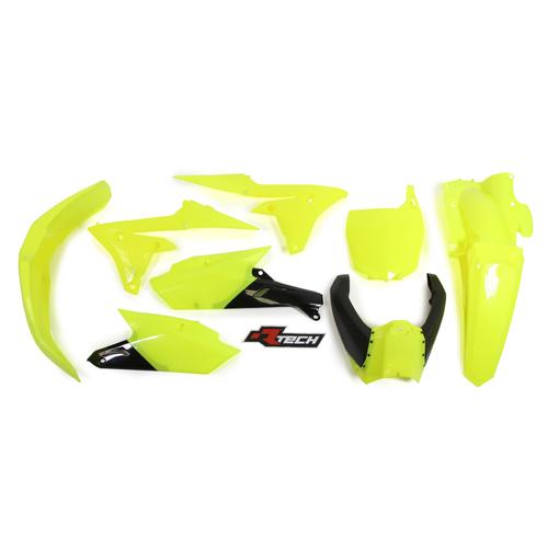 Yamaha YZ250F 2014-2018 Rtech Neon Yellow Plastics Kit (Inc Upper) 