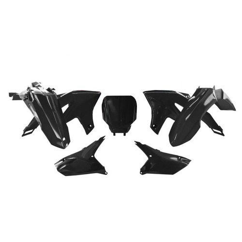 Yamaha YZ450FX 2024 Rtech Black Plastics Kit Inc Fenders & Shrouds