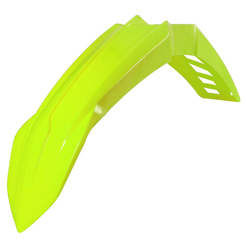 Yamaha YZ125X 2023 Rtech Neon Yellow Vented Front Fender Mudguard