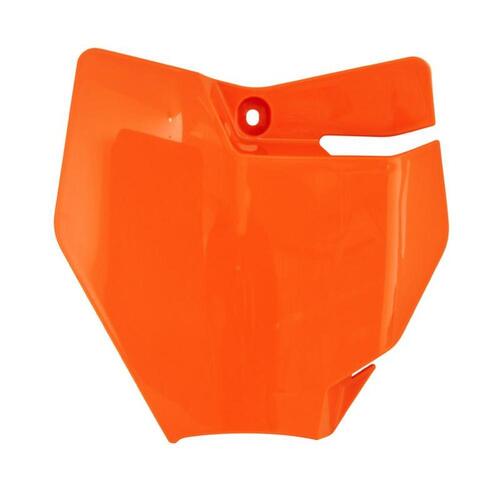 KTM SX-E 3 2023-2024 Rtech Orange Front Number Plate Direct Replacement