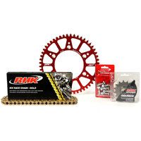 Honda CRF250X 2004-2017 13T/52T RHK MX Chain & Red Alloy Sprocket Kit 