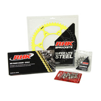 For Suzuki RM-Z250 2007-2012 13T/52T RHK MX Chain & Yellow Steel Sprocket Kit 