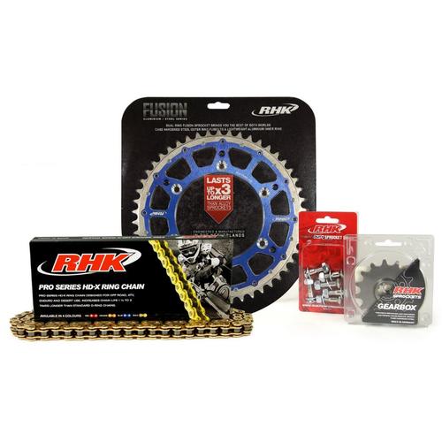 Yamaha YZ450F 2003-2020 13T/52T RHK X-Ring Chain Blue Fusion Sprocket Kit 