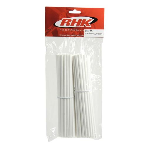 Husaberg TE125 RHK Front & Rear Wheel Spoke Wraps Covers - White 
