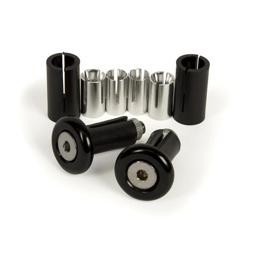 RHK Motorcycle MX Handlebar Bar Ends Black