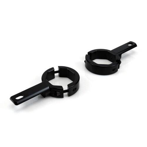Harley Davidson V-Rod Black VRSCB 2004-2005 Denali Universal Fork Tube Light Mount Kit 39-49mm