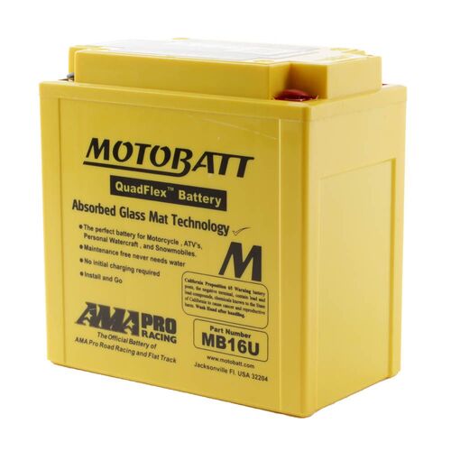 For Suzuki Vs750 Intruder 1989 Motobatt Quadflex 12V Battery 