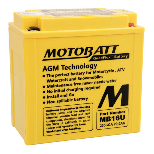 Honda VF1000F 1984-1986 Motobatt Quadflex AGM 12V Battery High Performance