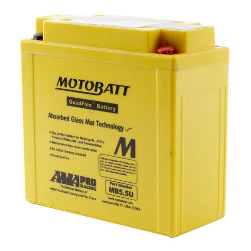Yamaha YZF-R125 2008-2013 Motobatt Quadflex AGM 12V Battery High Performance