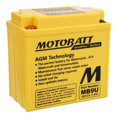 Aprilia RS125 1998-2005 Motobatt Quadflex AGM 12V Battery High Performance