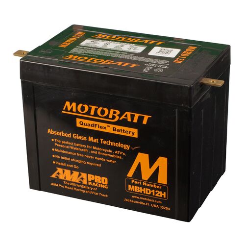 Harley Davidson Fltc 1340 Tour Glide Classic 1983 Motobatt Quadflex 12V Battery 