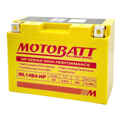 Yamaha FZ6N 2004-2012 Motobatt Lithium 12V Battery High Performance
