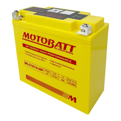 BMW K1100 RS 1991-1997 Motobatt Lithium 12V Battery High Performance