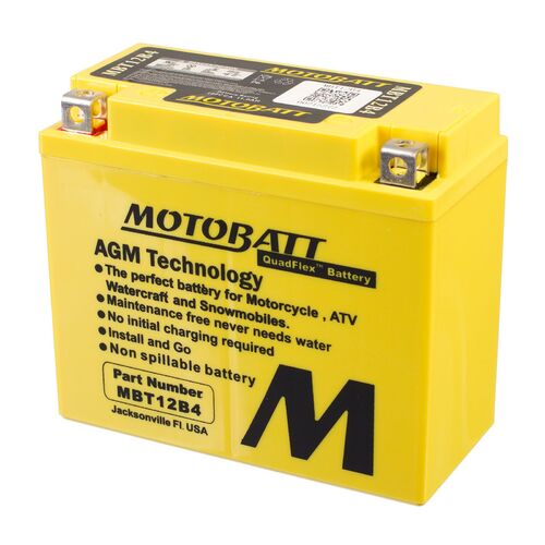 Ducati 1198 2011 Motobatt Quadflex 12V Battery High Performance 