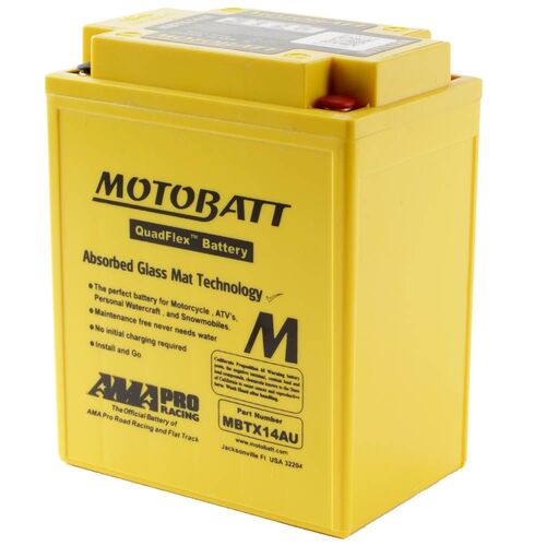Polaris Hawkeye 300 2X4 2011 Motobatt Quadflex 12V Battery High Performance 