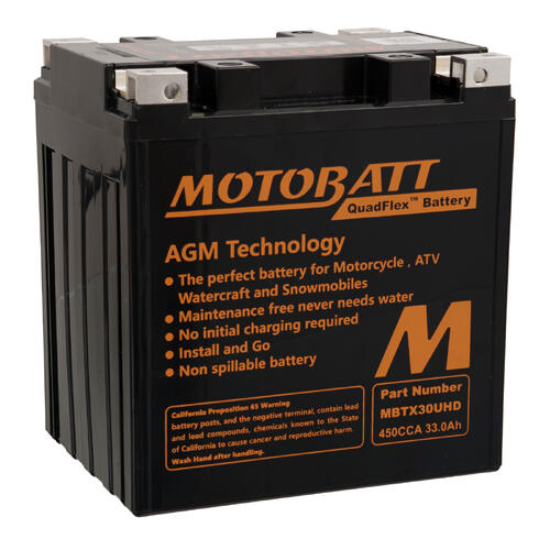 Arctic Cat Prowler 1000 XTZ 2012-2013 Motobatt Quadflex AGM Battery