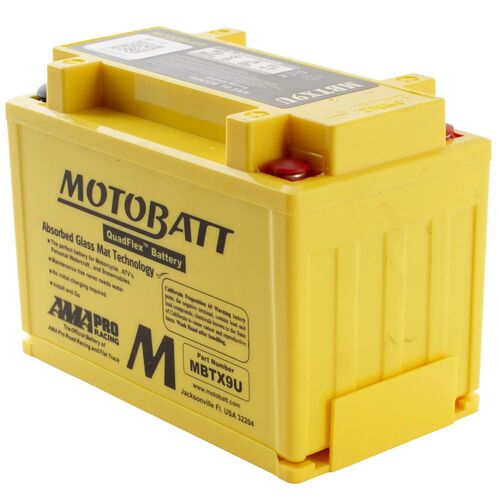 Kawasaki Z1000 ABS 2010 Motobatt Quadflex 12V Battery High Performance 