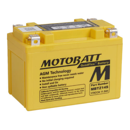 MV Agusta Turismo Veloce 800 Lusso 2016-2021 Motobatt Quadflex AGM Battery