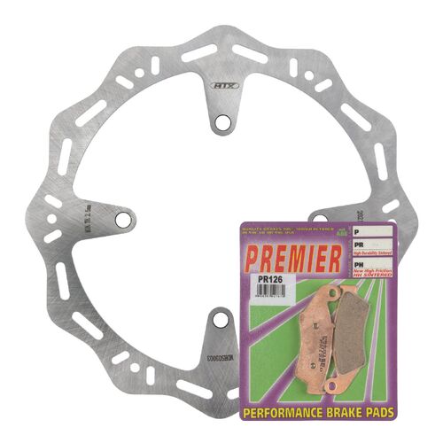 Kawasaki KX250 2006-2008 MTX Hornet Brake Disc & Pads Front Service Kit 