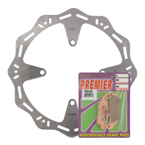 Kawasaki KX450F 2015-2023 MTX Hornet Brake Disc & Pads Front Service Kit 