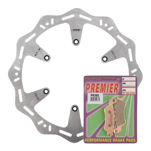 Yamaha WR450F 2016-2021 MTX Hornet Brake Disc & Pads Front Service Kit 