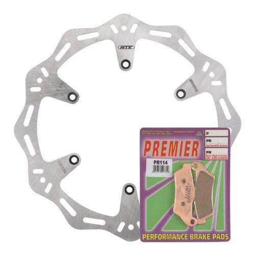 KTM 525 EXC 2007 MTX Hornet Brake Disc & Pads Front Service Kit 