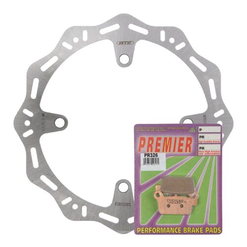 For Suzuki RMX450Z 2009-2018 MTX Hornet Brake Disc & Pads Rear Service Kit 