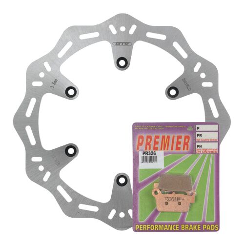 Yamaha YZ450FX 2016-2018 MTX Hornet Brake Disc & Pads Rear Service Kit 