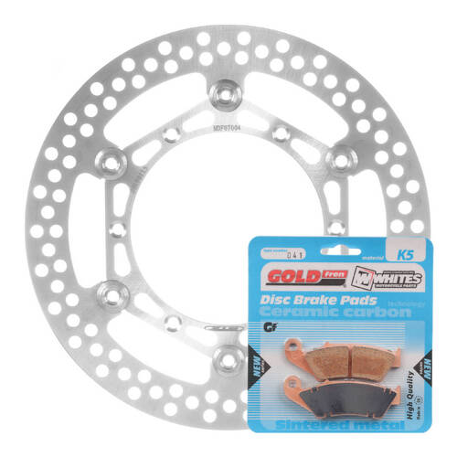 Yamaha YZ250 2001-2007 MTX Front Brake Disc Rotor & Pads Set Direct Replacement