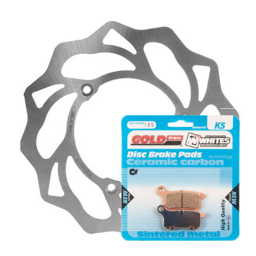 KTM 65 SX 2004-2024 MTX Front Brake Disc Rotor & Pads Set Direct Replacement