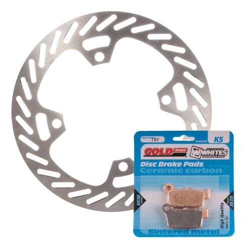 Kawasaki KX250F 2004-2015 MTX Brake Disc & Pads Rear Service Kit 