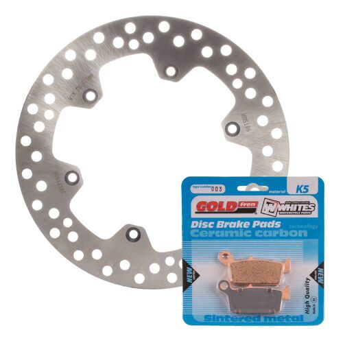For Suzuki DR-Z400E 2000-2022 MTX Brake Disc & Pads Rear Service Kit 