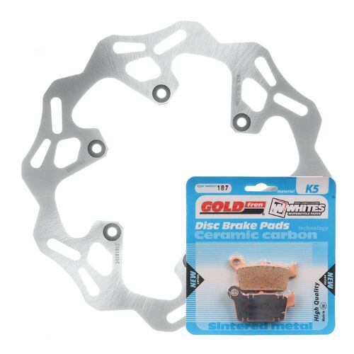 Yamaha YZ450F 2003-2017 MTX Brake Disc & Pads Rear Service Kit 