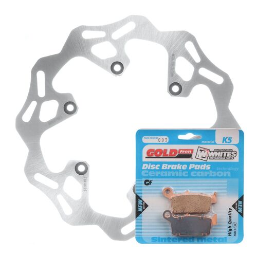Yamaha WR250F 2002 MTX Brake Disc & Pads Rear Service Kit Direct Replacement