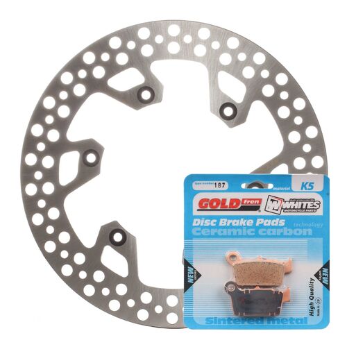 Yamaha WR250F 2003-2019 MTX Brake Disc & Pads Rear Service Kit 