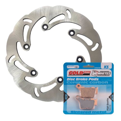 KTM 450 EXC 2004-2016 MTX Brake Disc & Pads Rear Service Kit 